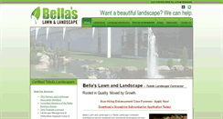 Desktop Screenshot of bellaslawnandlandscape.com